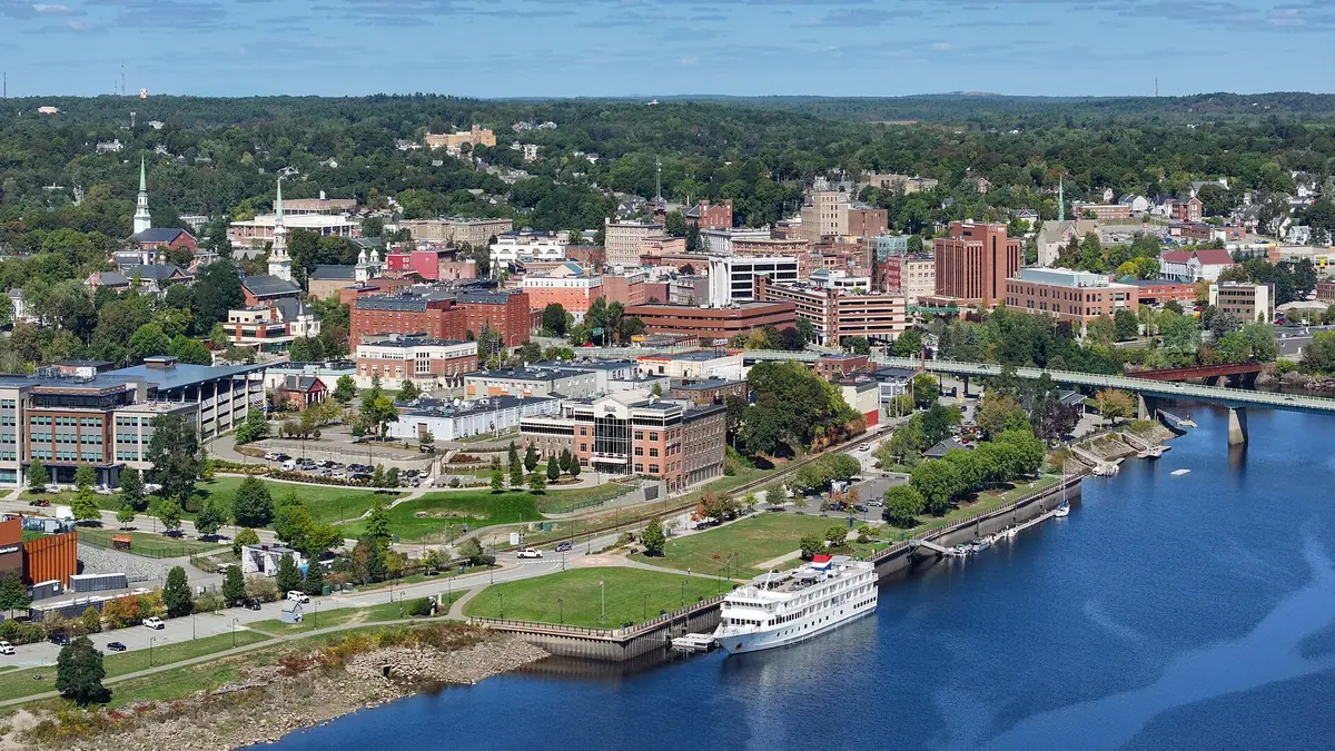 Skyline of Bangor, Maine in 2025