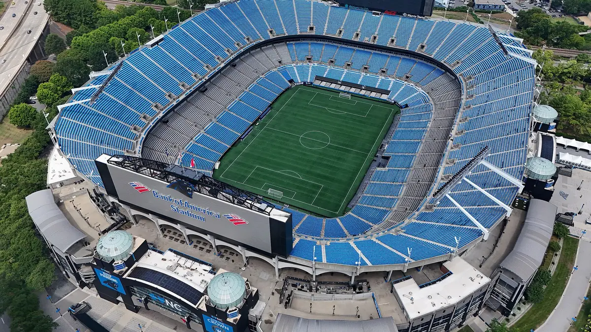 Bank of America Stadium in Charlotte, NC