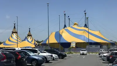 Cirque du Soleil tent at Skygate, Brisbane Airport