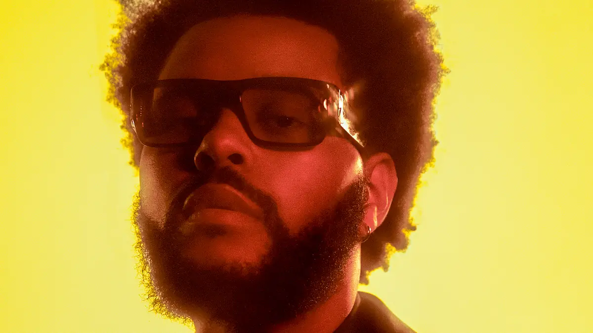 A portrait of The Weeknd by photographer Brian Ziff