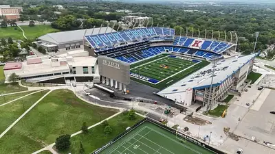 David Booth Kansas Memorial Stadium in Lawrence, KS