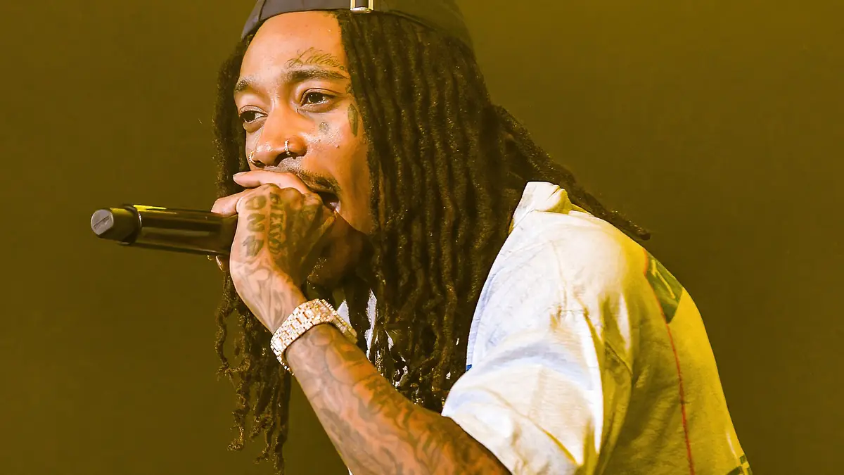 Wiz Khalifa performs at iThink Financial Amphitheater in West Palm Beach on August 13, 2023